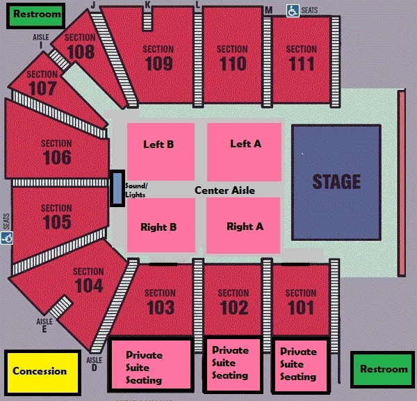 O'Reilly Family Event Center Concert Seating Chart.