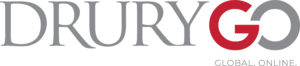 Drury GO: Global. Online. Logo